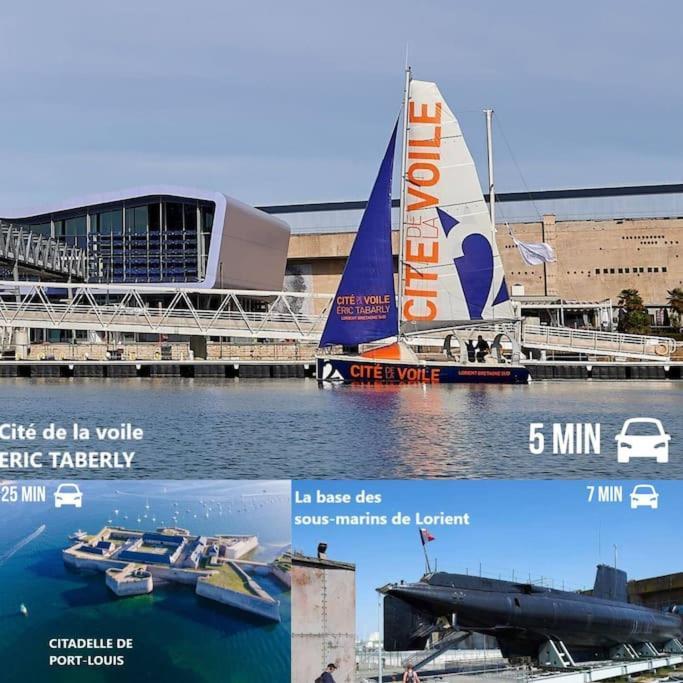 T3 Proche Centre Ville Gare Sncf Plage Avec Parkink Prive Lorient Bagian luar foto