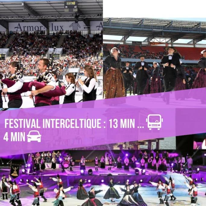 T3 Proche Centre Ville Gare Sncf Plage Avec Parkink Prive Lorient Bagian luar foto