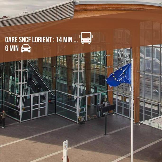 T3 Proche Centre Ville Gare Sncf Plage Avec Parkink Prive Lorient Bagian luar foto